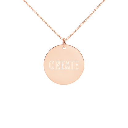 CREATE - ENGRAVED DISC NECKLACE