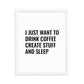 COFFEE CREATE POSTER