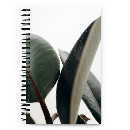 SPIRAL NOTEBOOK - RUBBER TREE PLANT