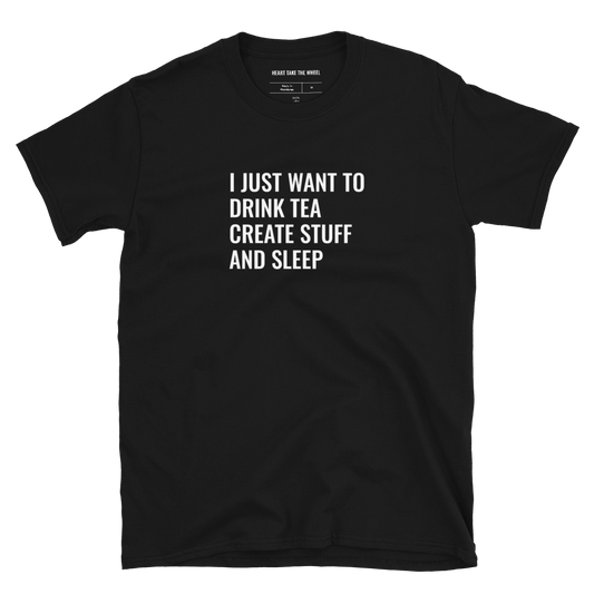 TEA CREATE - UNISEX SHIRT BLACK